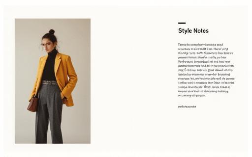 Image showcasing a snippet of a style guide or lookbook.